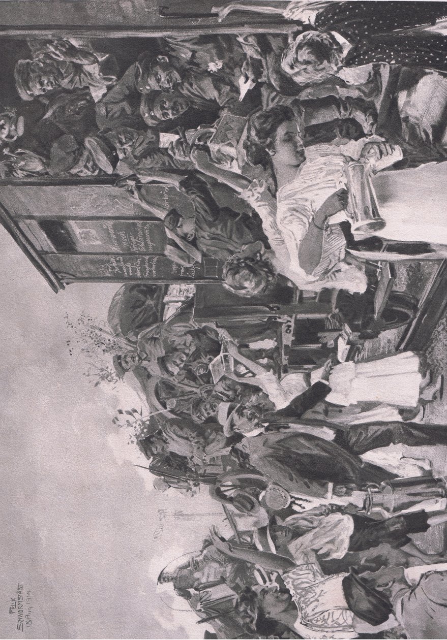 Előre, Hindenburg illusztrációja, a Daterlandischer Derlag C U Weller Berlin kiadásában alkotó: Felix Schwormstadt