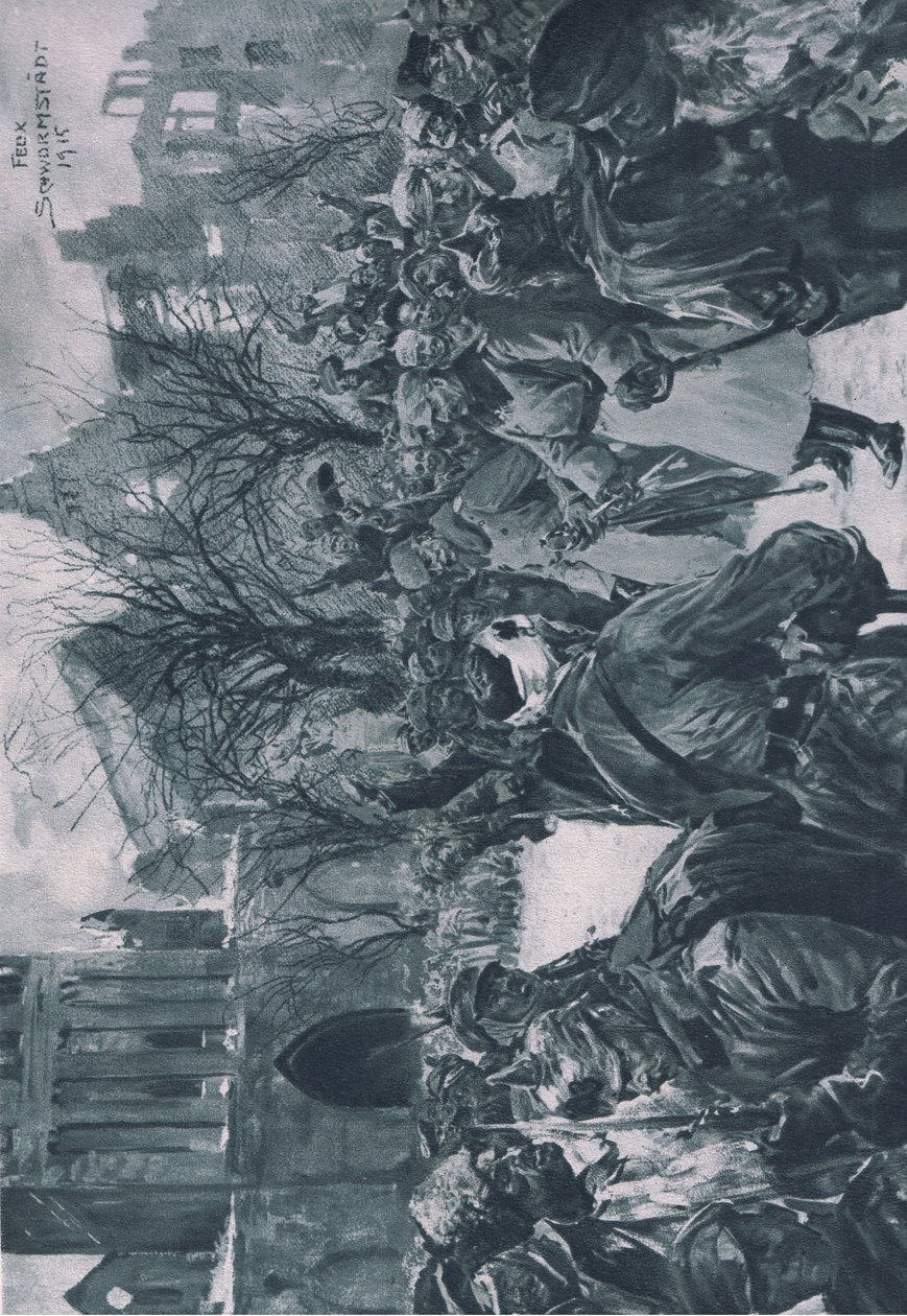 Szerencsés császár (1915. február 14.), Hindenburg illusztrációja, a Daterlandischer Derlag C U Weller Berlin kiadása alkotó: Felix Schwormstadt