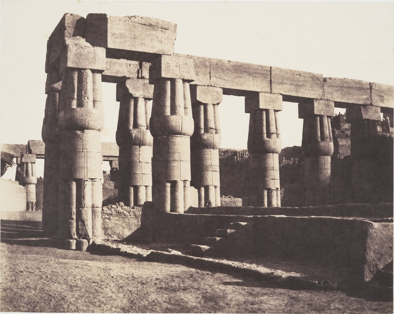 Luxor (Théba), későbbi építmény - galériák - párhuzamos részek alkotó: Félix Teynard