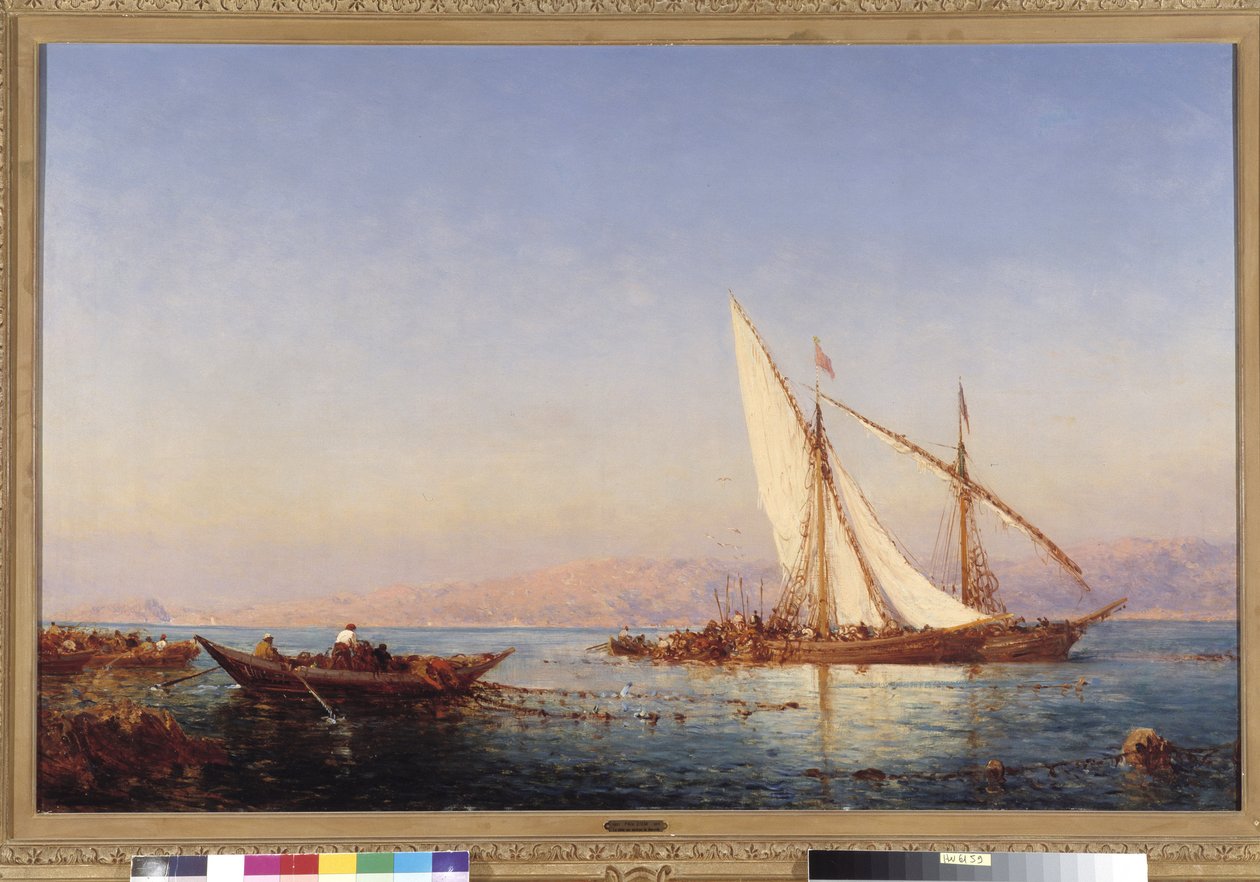Horgászat Marseille-ben Felix Ziem (1821-1911) festménye 1911 Kötelező megemlítés: Gyűjtemény alapítványa tisztelettel de Provence, Marseille alkotó: Félix Ziem