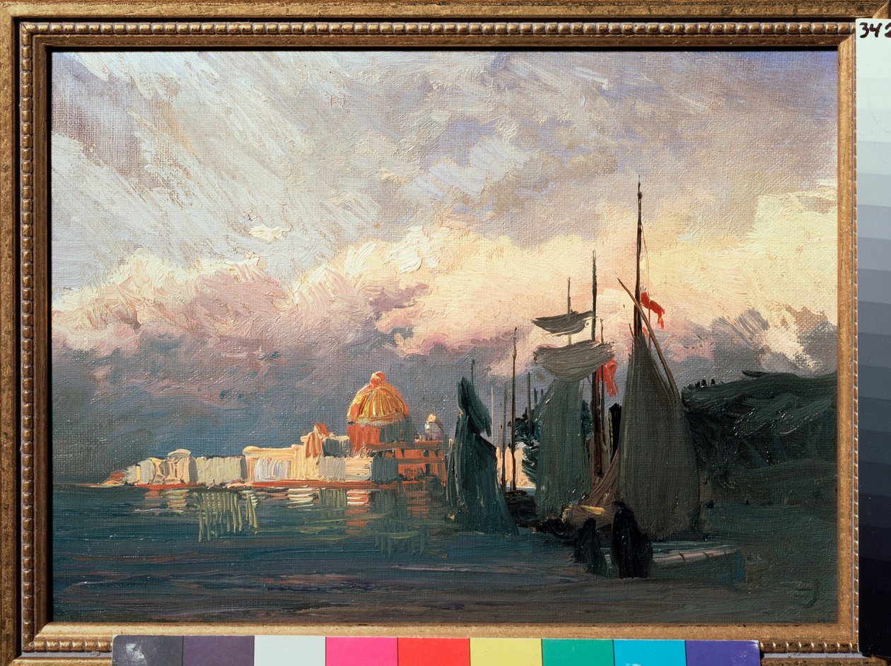 A Néván (Oroszország) - A Néván - Fjodor Vasziljev festménye (Fjodor Alekszandrovics, Fjodor Alekszandrovics Vasziljev (1850-1873), olaj, vászon - orosz művészet alkotó: Feodor Alexandrovich Vassiliev