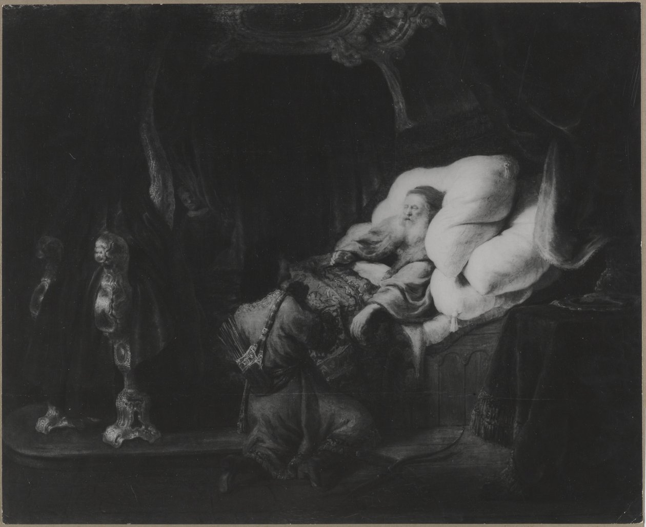 Izsák áldja meg Ézsaut alkotó: Ferdinand Bol