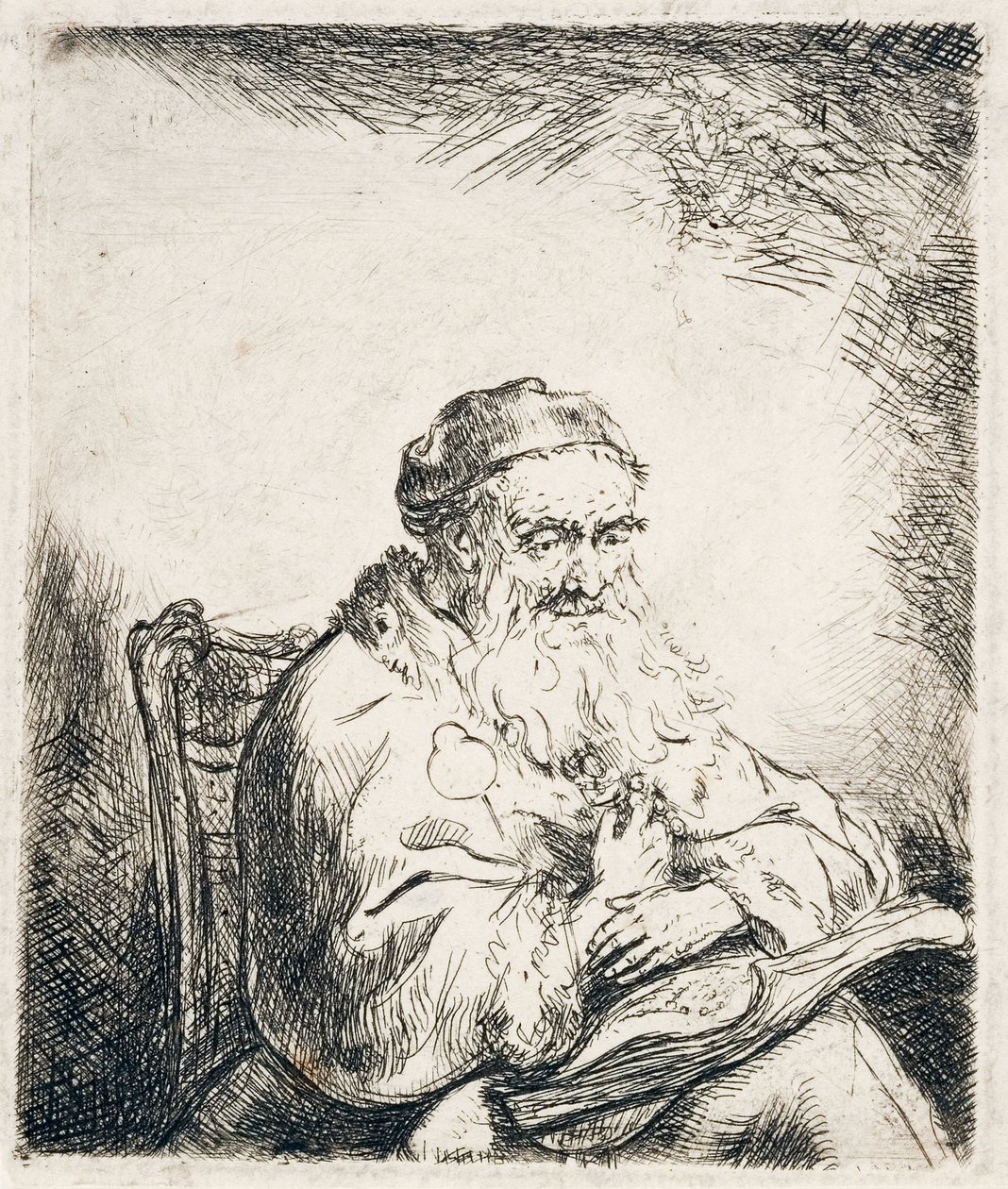 Férfi szárnyassal, 1635-40 körül alkotó: Ferdinand Bol