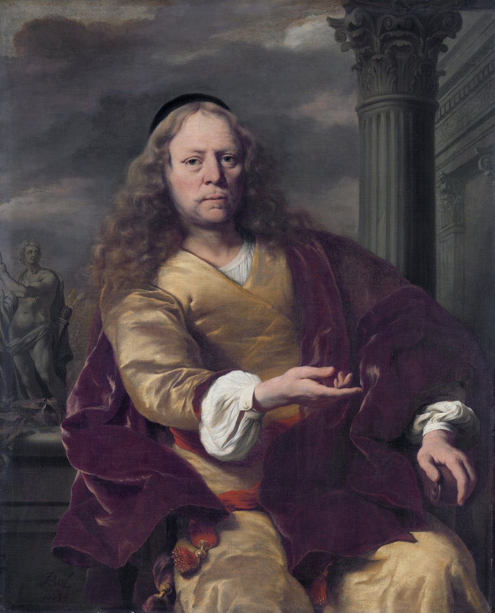 Egy férfi portréja alkotó: Ferdinand Bol