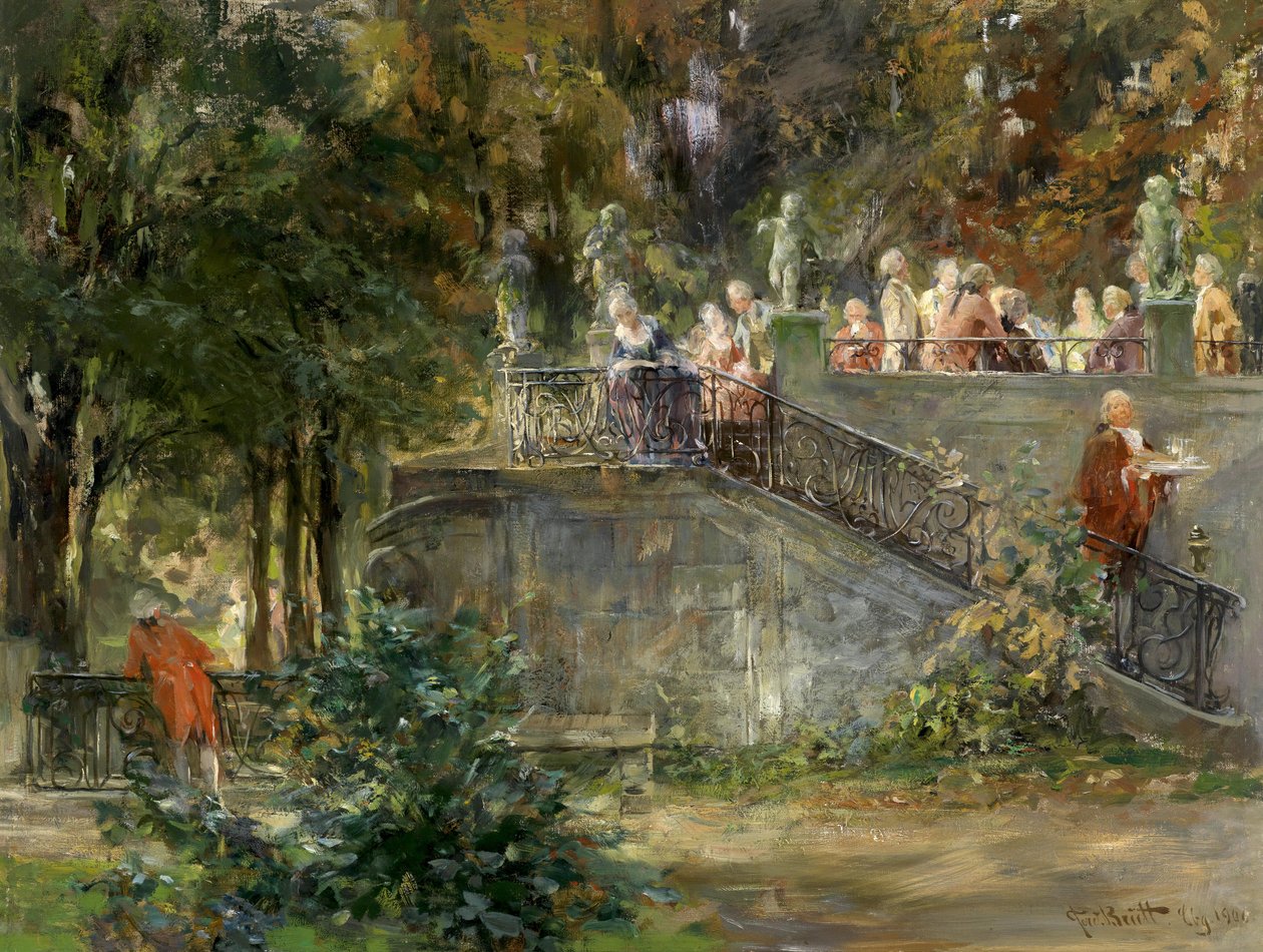 Kerti parti alkotó: Ferdinand Brutt