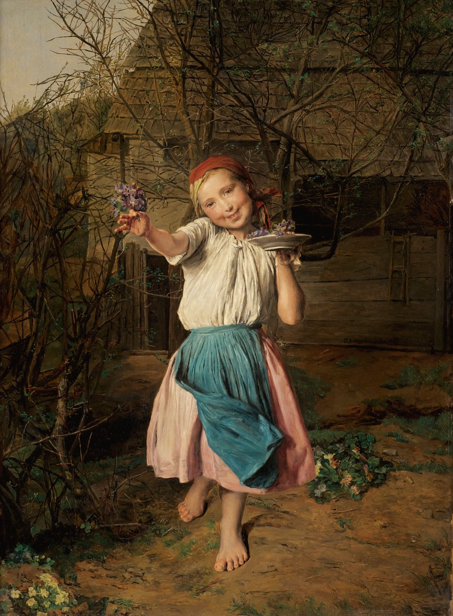 Az ibolya lány alkotó: Ferdinand Georg Waldmuller