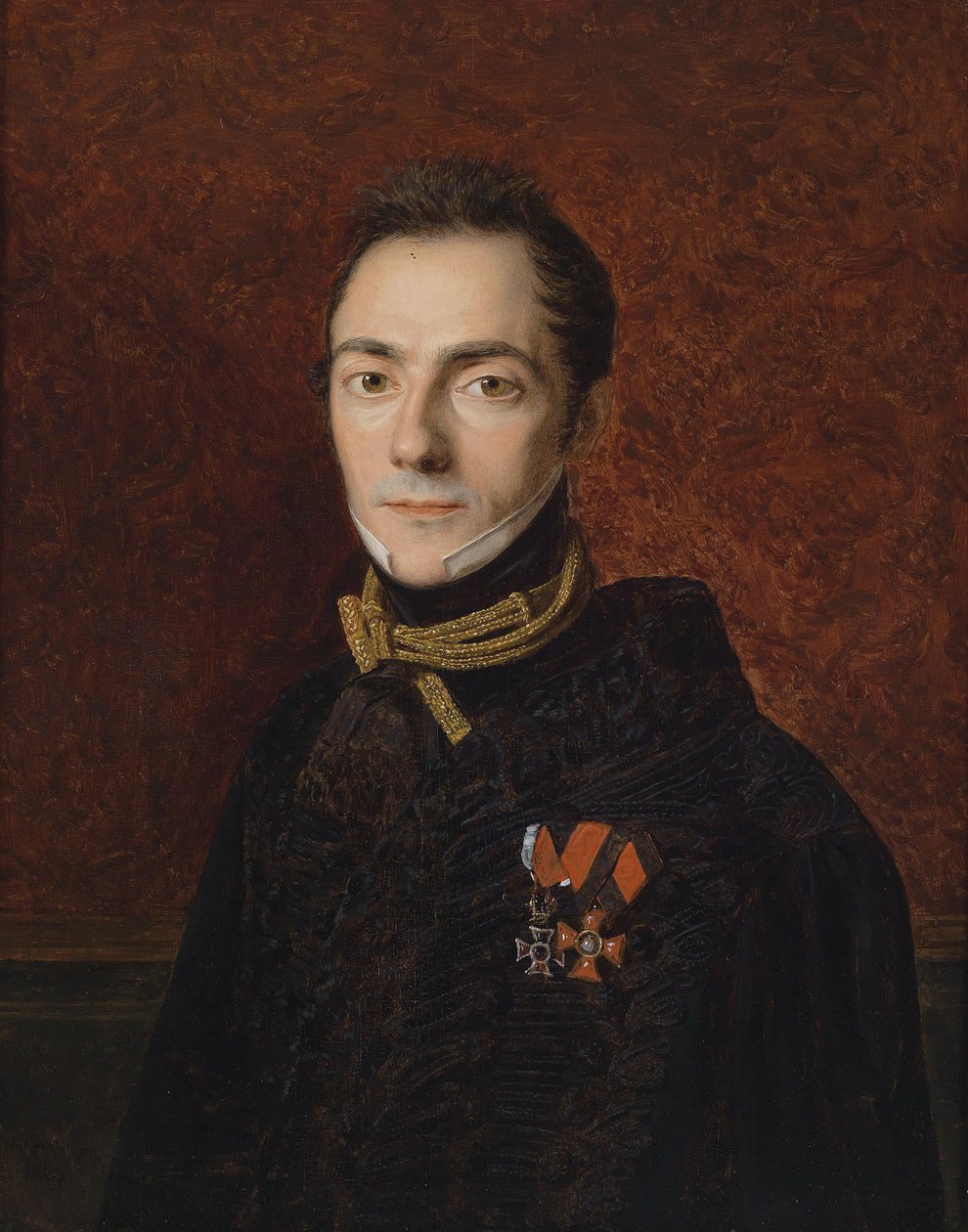 Gróf arcképe alkotó: Ferdinand Georg Waldmuller