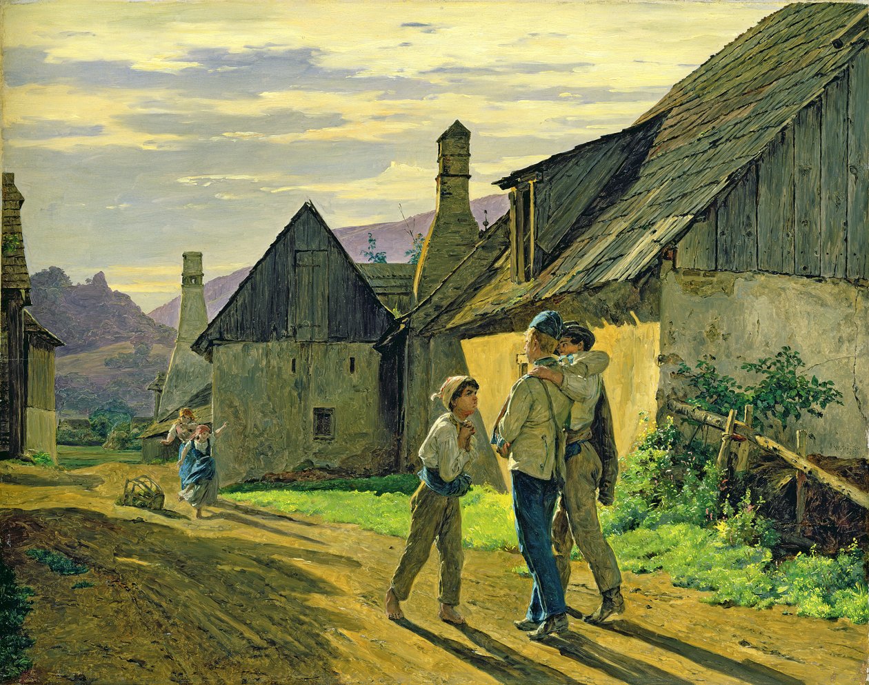 A háborúból hazatérve, 1859 alkotó: Ferdinand Georg Waldmuller