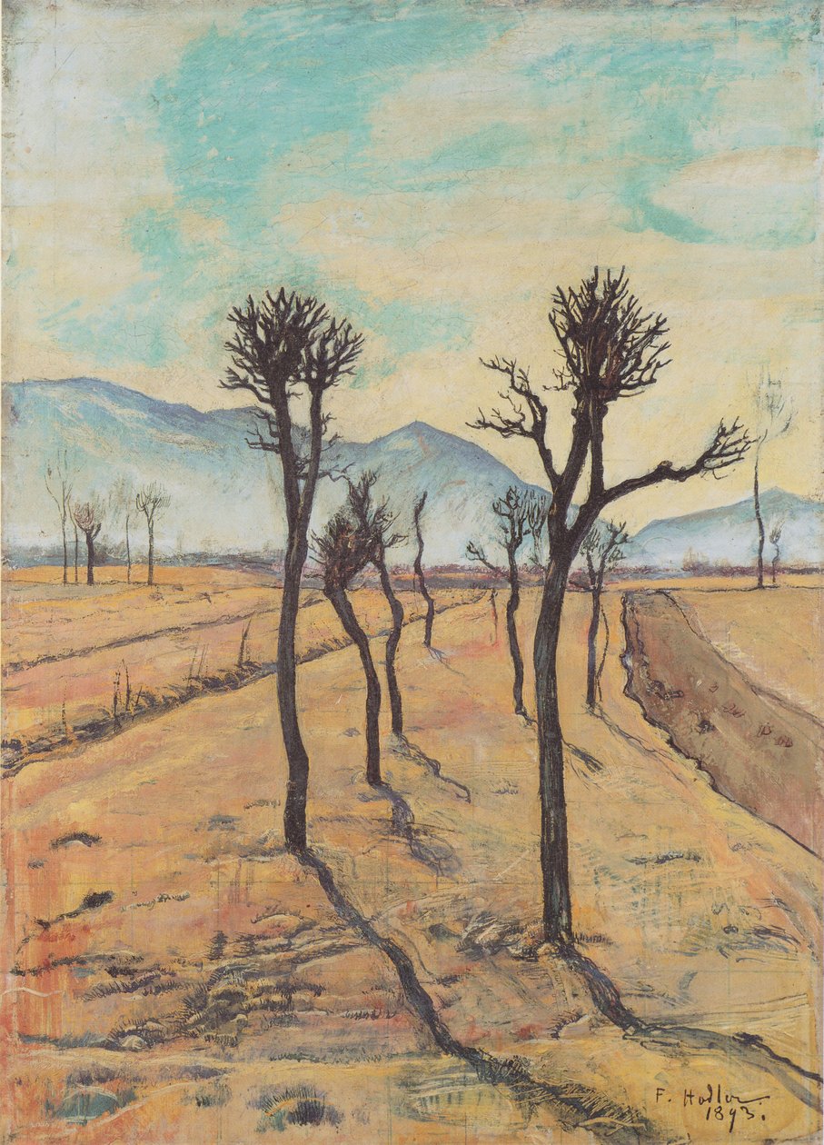 Csupasz fák Ticinóban alkotó: Ferdinand Hodler