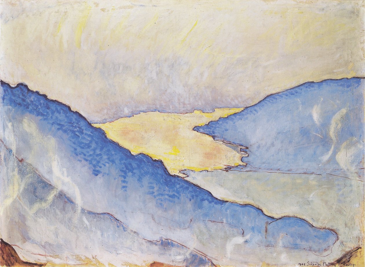 Esti köd a Thun-tónál alkotó: Ferdinand Hodler