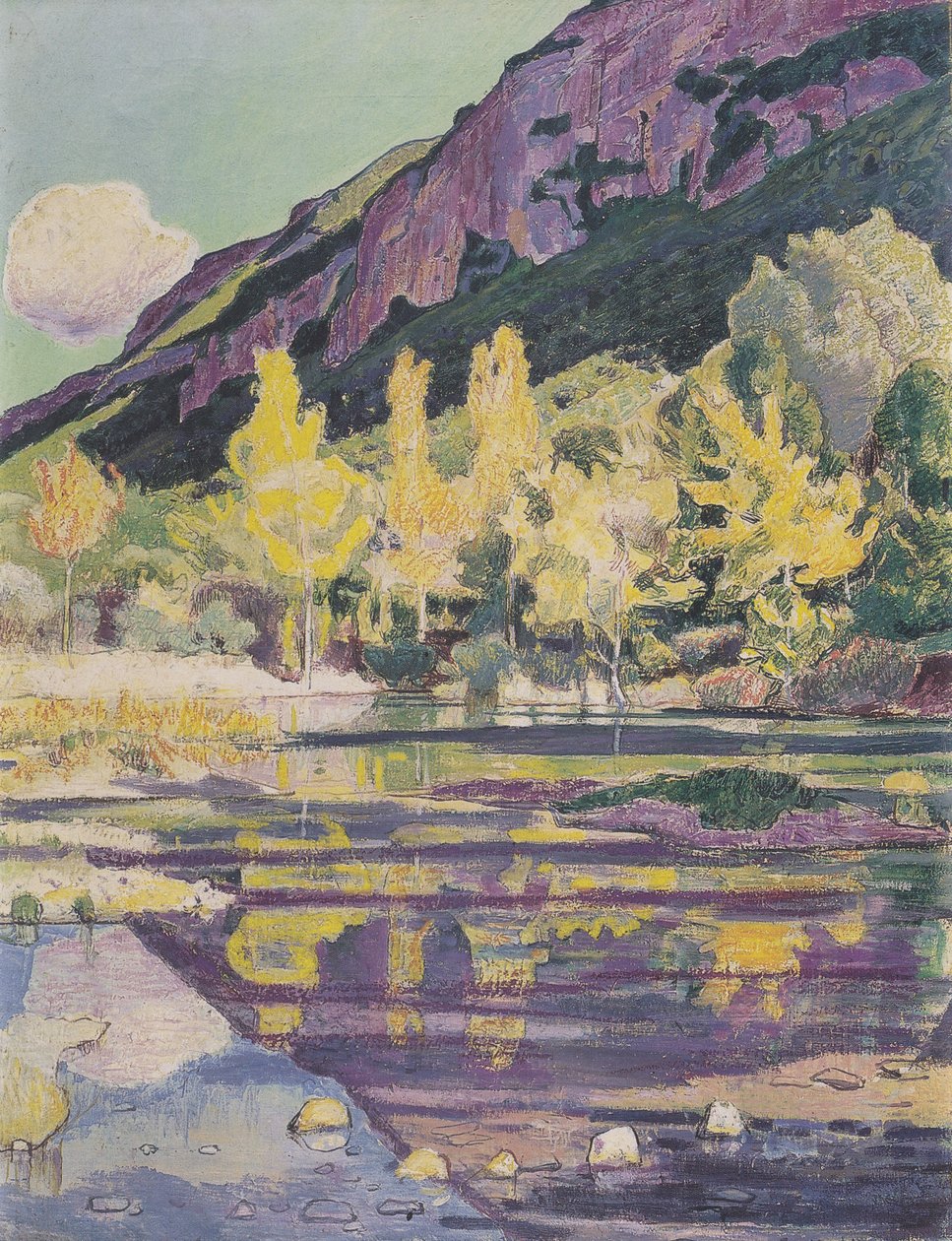 Am Fuss a Petit Salève -ből alkotó: Ferdinand Hodler