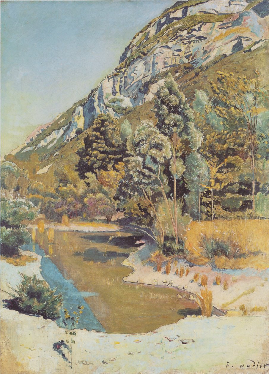 Am Fuss a Petit Salève -ből alkotó: Ferdinand Hodler