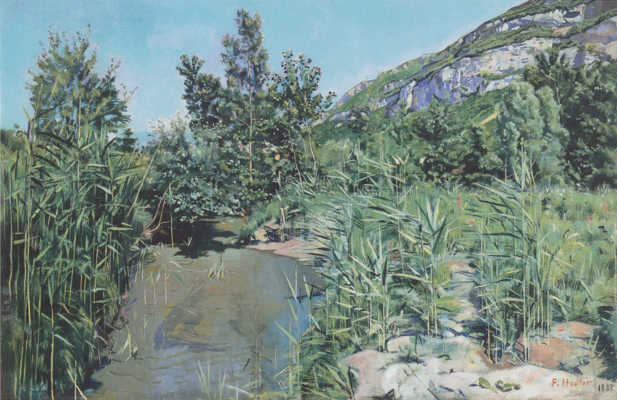 A Salève lábánál alkotó: Ferdinand Hodler