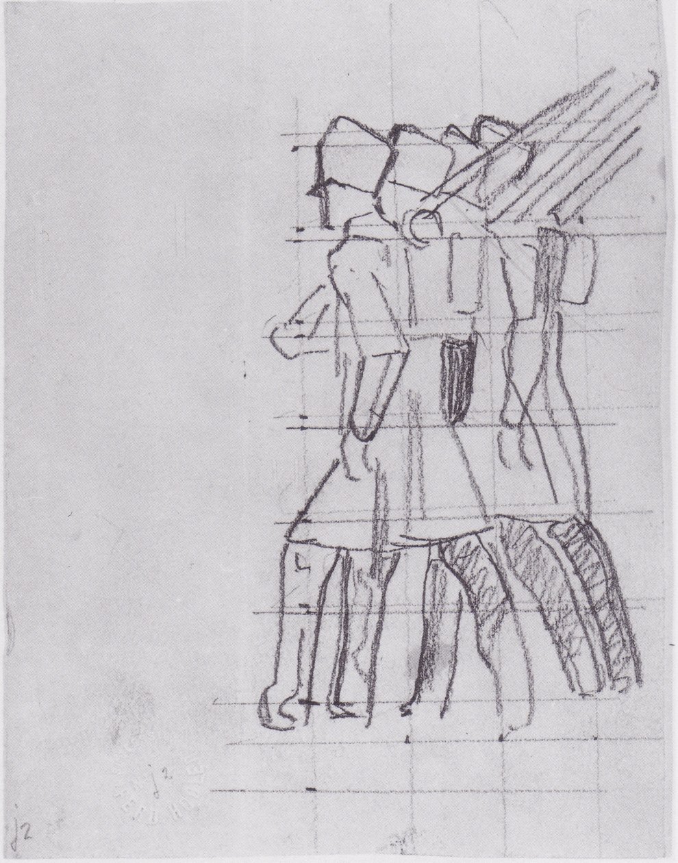 Kimenő katonák 3 alkotó: Ferdinand Hodler