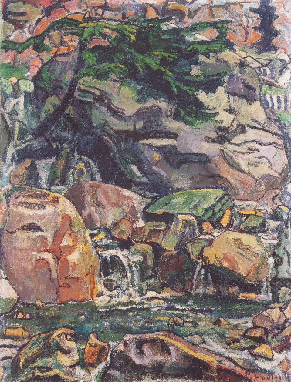 Hegyi patak Beatenberg közelében alkotó: Ferdinand Hodler