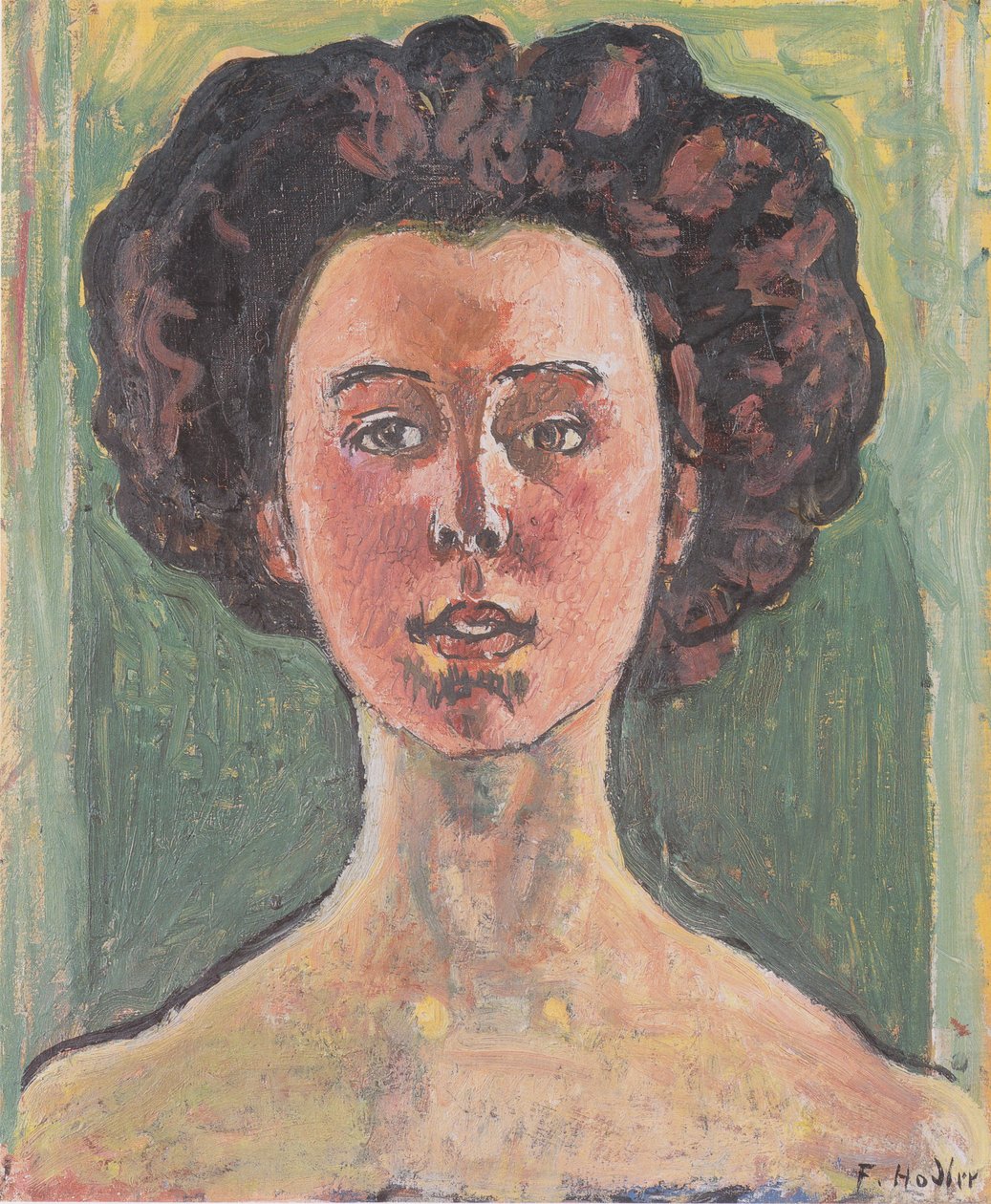 Gertrud Müller arcképe alkotó: Ferdinand Hodler