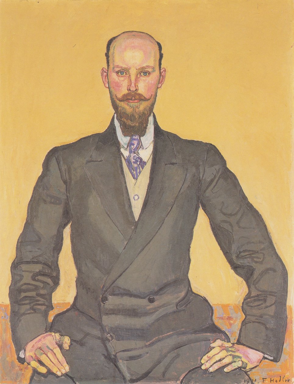 Willy Russ arcképe alkotó: Ferdinand Hodler