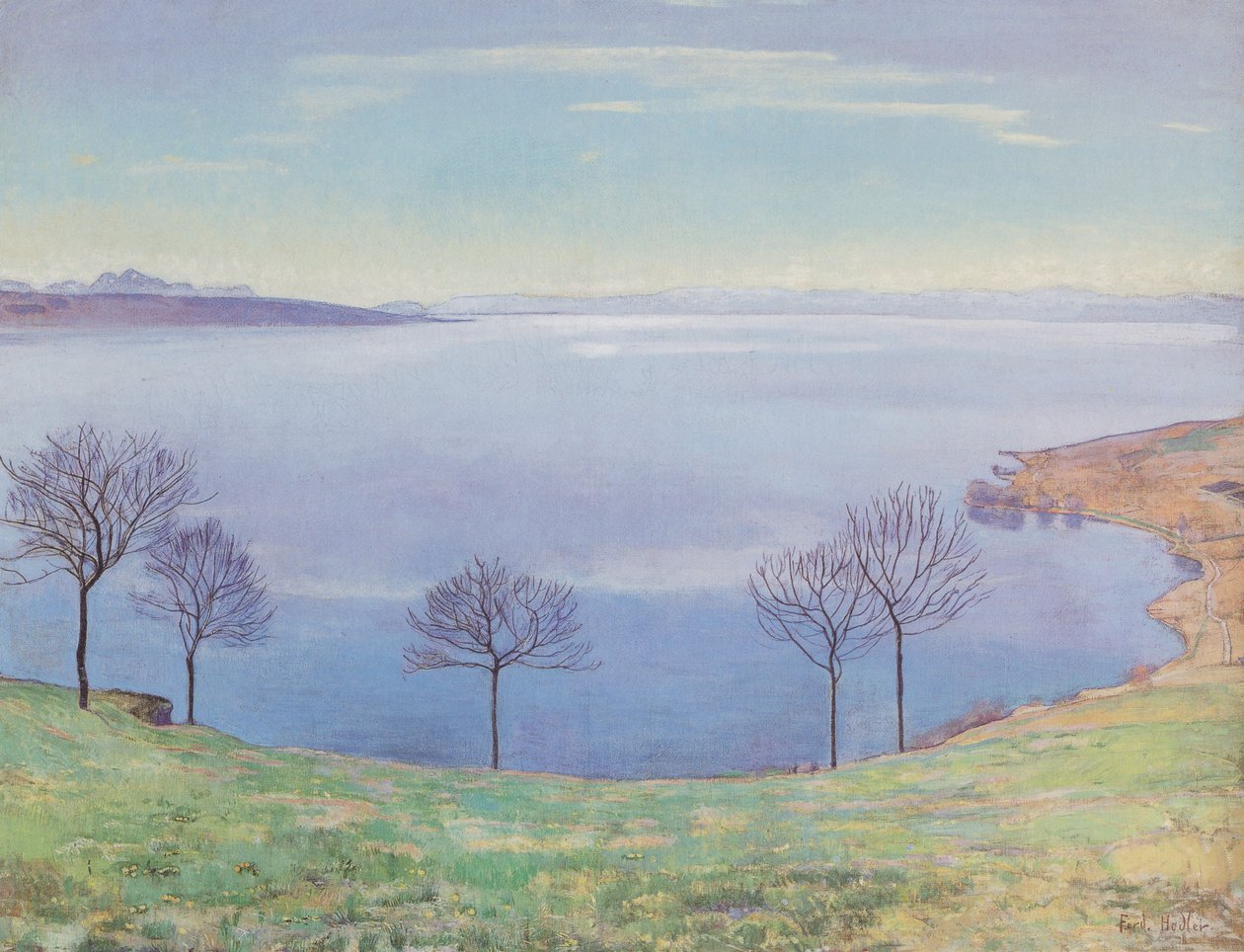 A Genfi -tó Chexbres -ből alkotó: Ferdinand Hodler