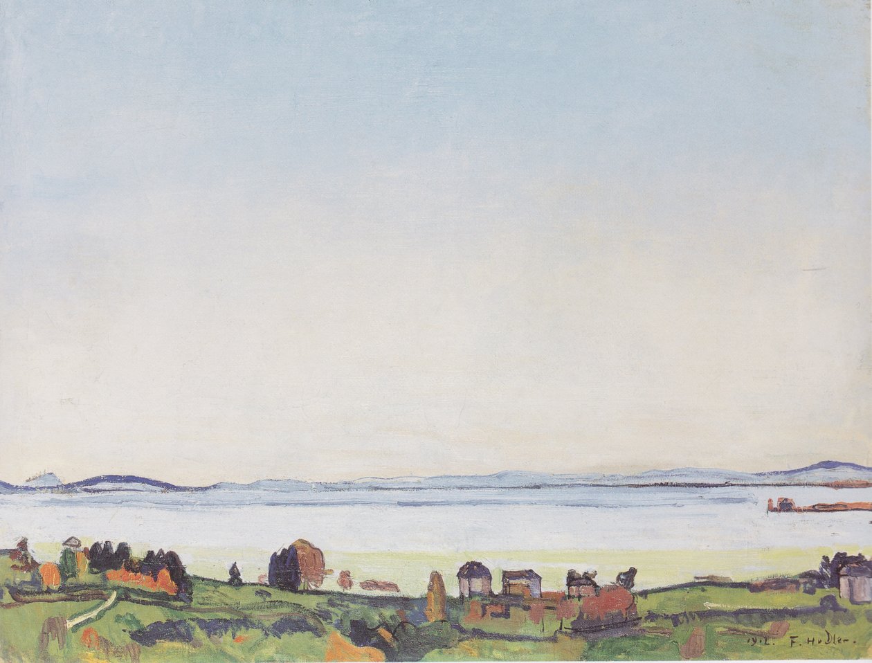 Genfi -tó Lausanne -ból alkotó: Ferdinand Hodler