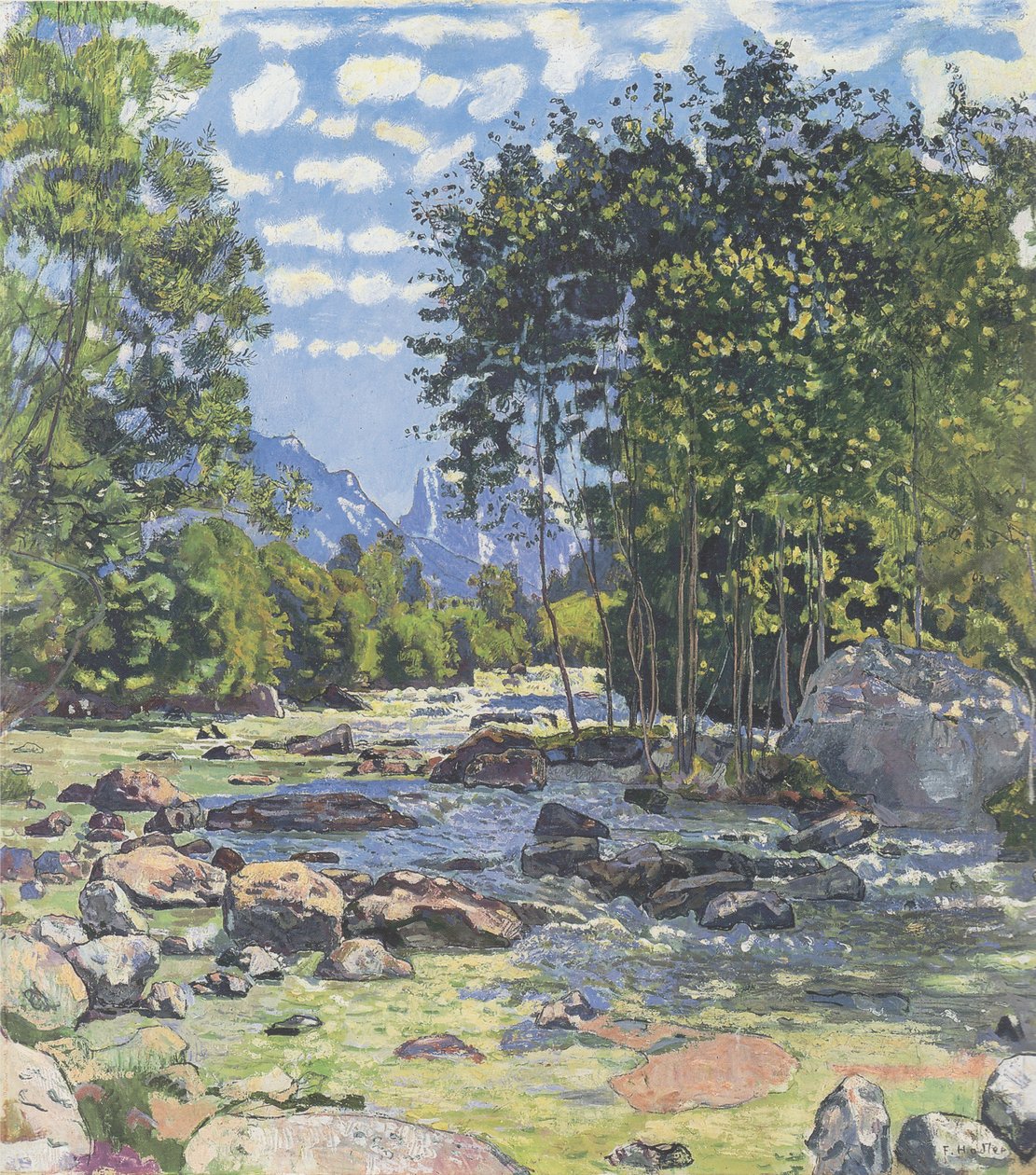 A Fekete Lütschine alkotó: Ferdinand Hodler