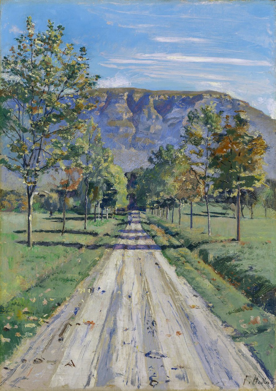 Az út Evordes -ba alkotó: Ferdinand Hodler