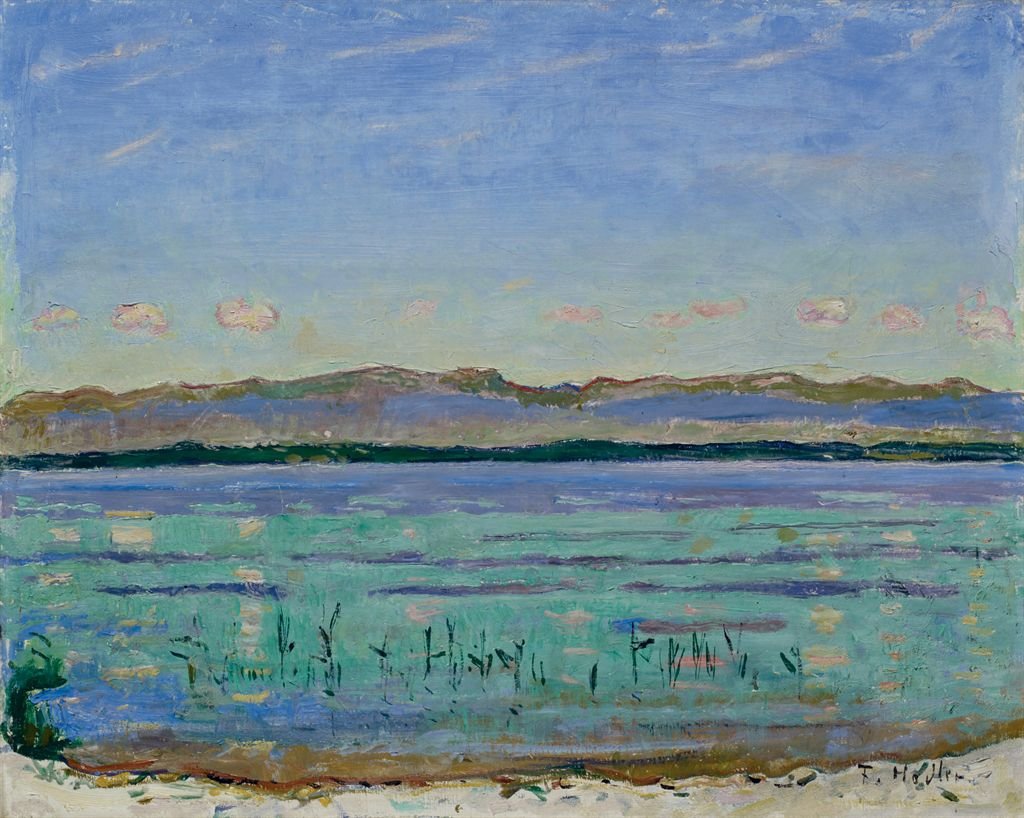 Genfi -tó Jura -val alkotó: Ferdinand Hodler