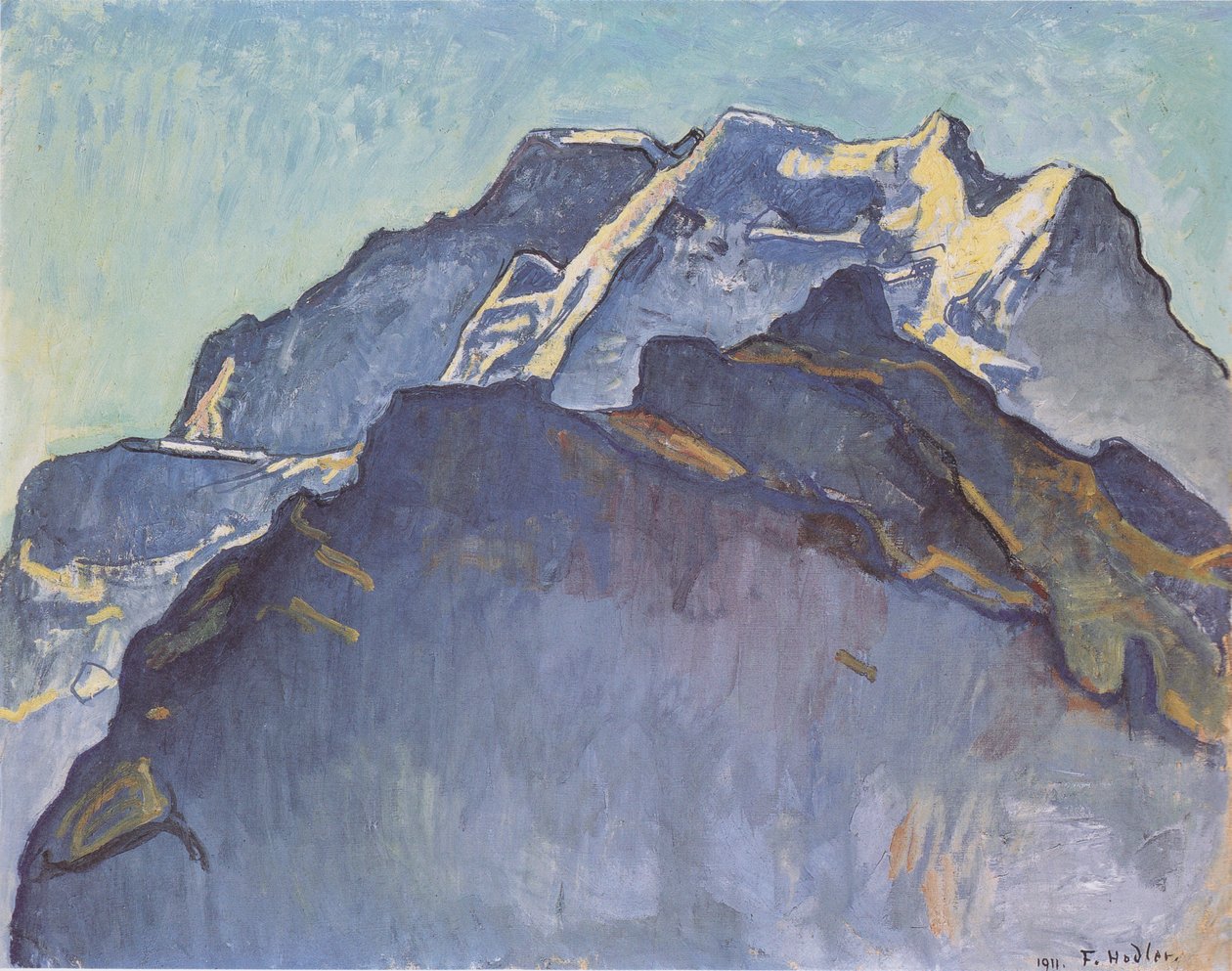 Szűz masszív és fekete szerzetes alkotó: Ferdinand Hodler