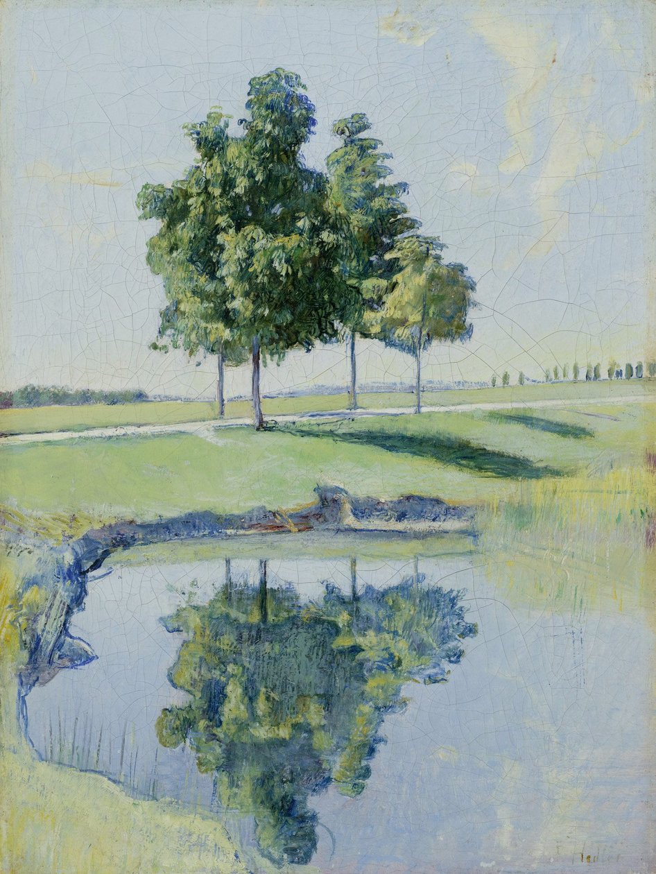Gesztenyefák alkotó: Ferdinand Hodler