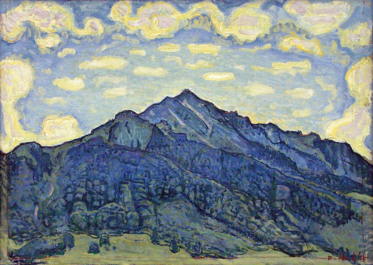 Tájkép a svájci Alpokban alkotó: Ferdinand Hodler