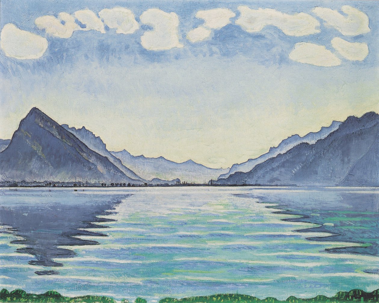 Thun-tó szimmetrikus tükröződéssel alkotó: Ferdinand Hodler