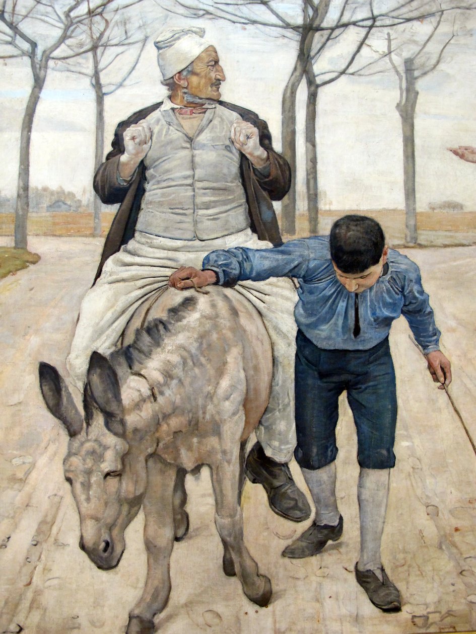 a molnár, a fia és a szamár alkotó: Ferdinand Hodler