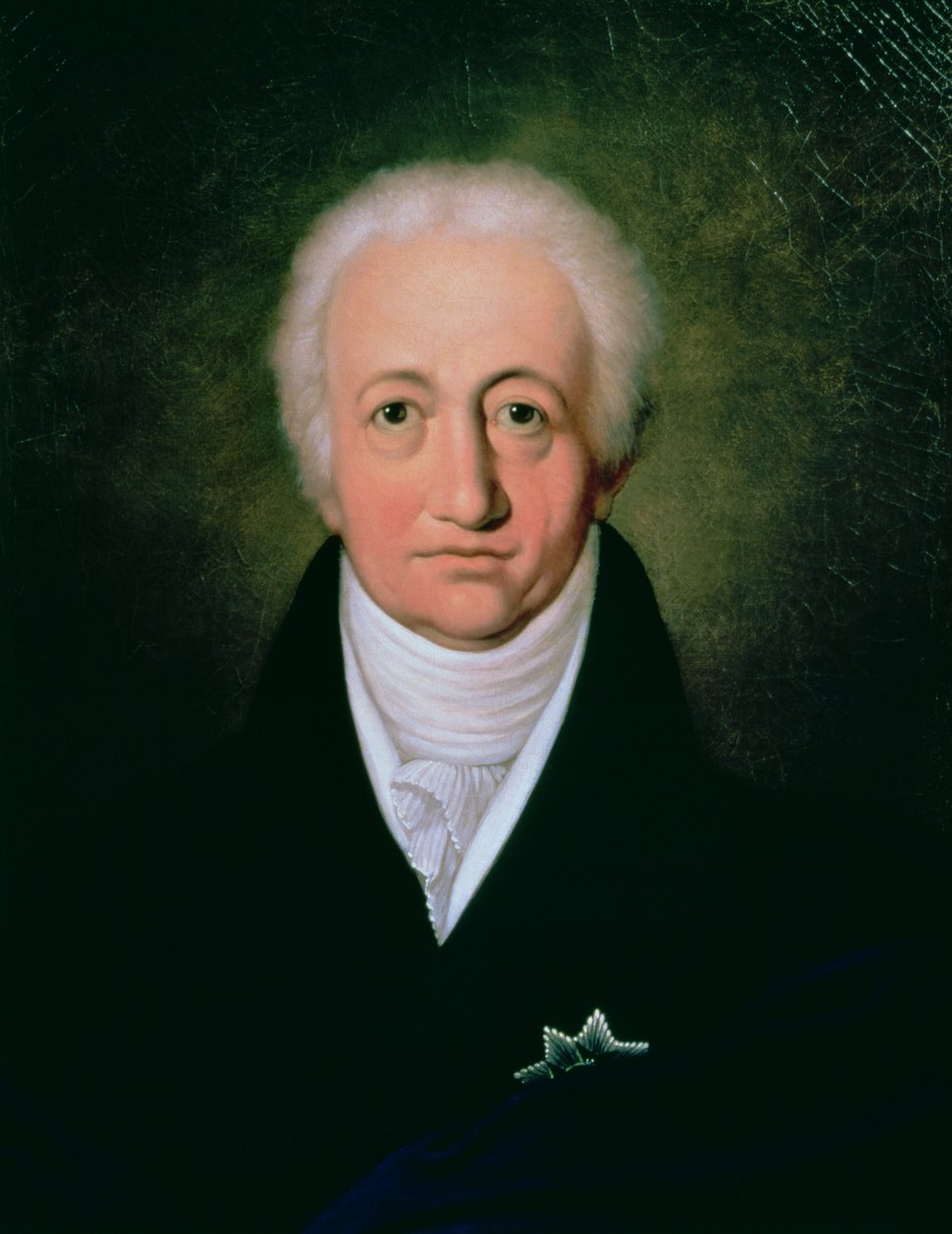 Johann Wolfgang von Goethe (1749-1832) portréja, 1818 alkotó: Ferdinand Jagemann