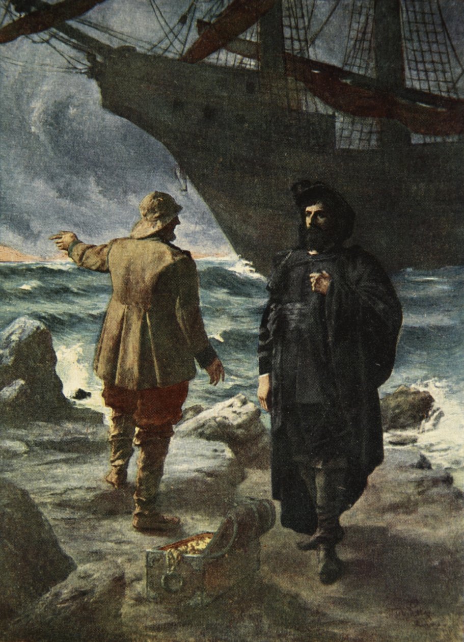 Daland élesen nézte az idegent, J. Walker McSpadden (1874-1960) "The Stories of Wagner
