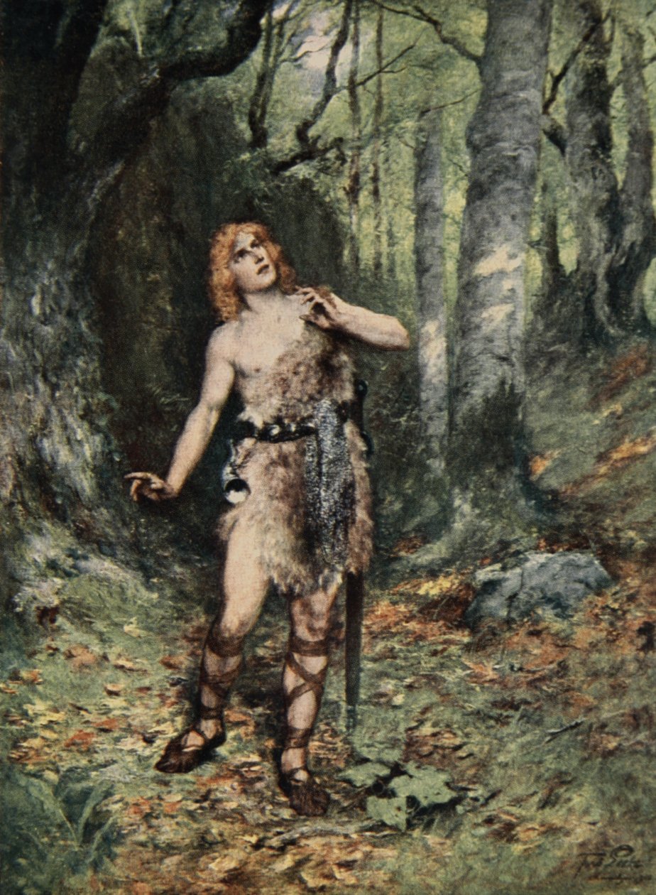 Aztán csendben egy madár énekelt neki, J. Walker McSpadden (1874-1960) "The Stories of Wagner