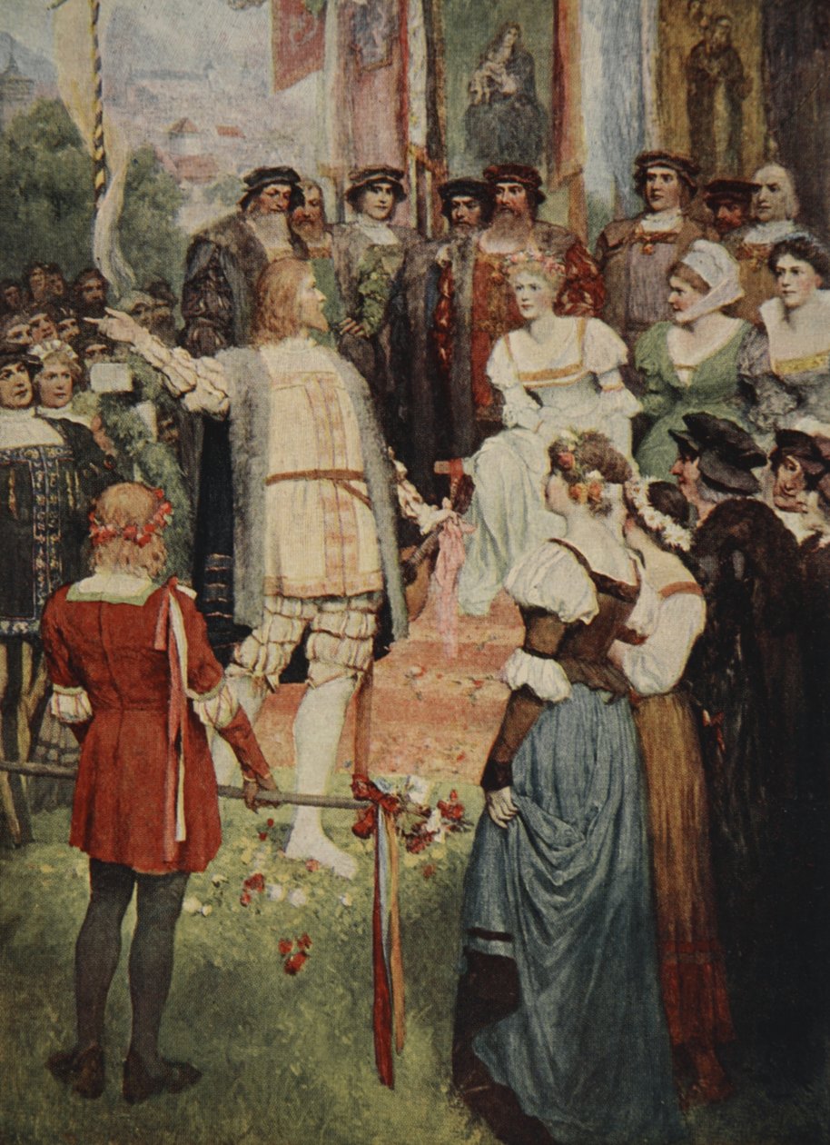 Walter a dalát J. Walker McSpadden (1874-1960) „Wagner operáinak történeteiből” kezdte, 1905 alkotó: Ferdinand Leeke