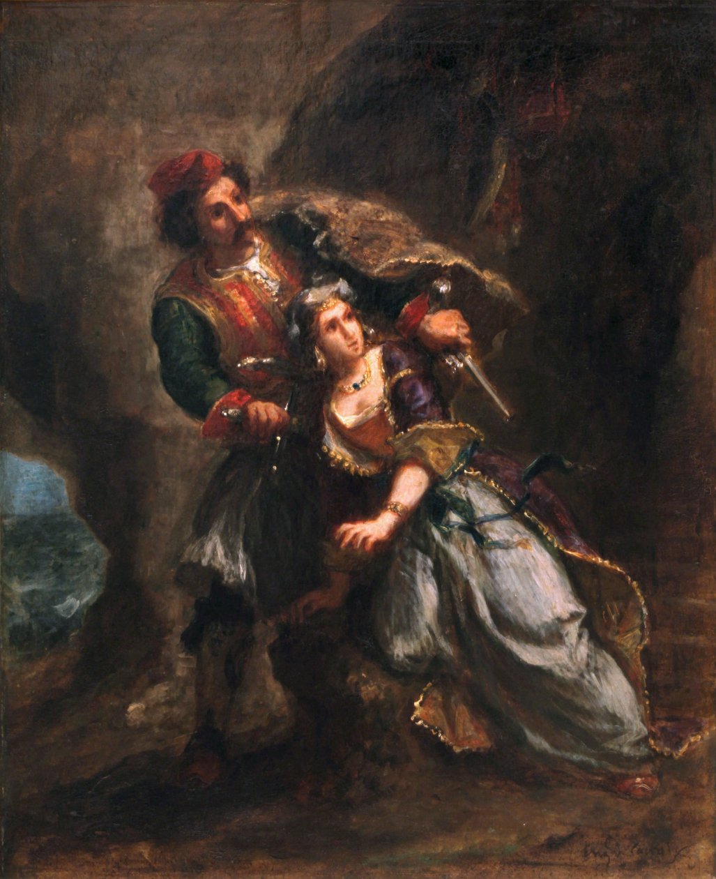 Abydos menyasszony alkotó: Ferdinand Victor Eugene Delacroix