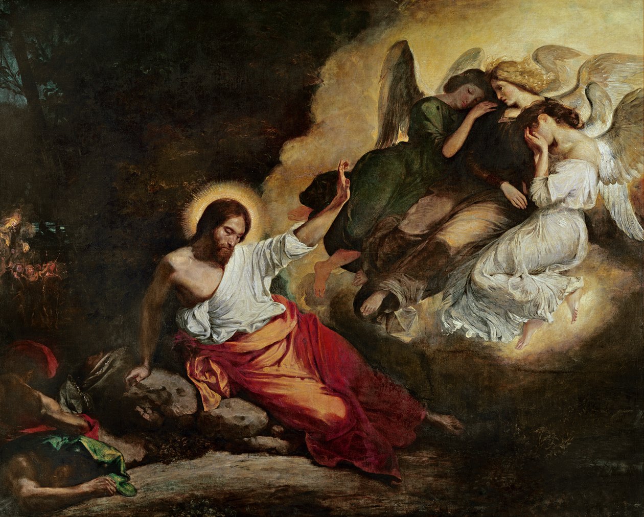 Krisztus az olajfák kertjében, 1827 alkotó: Ferdinand Victor Eugene Delacroix
