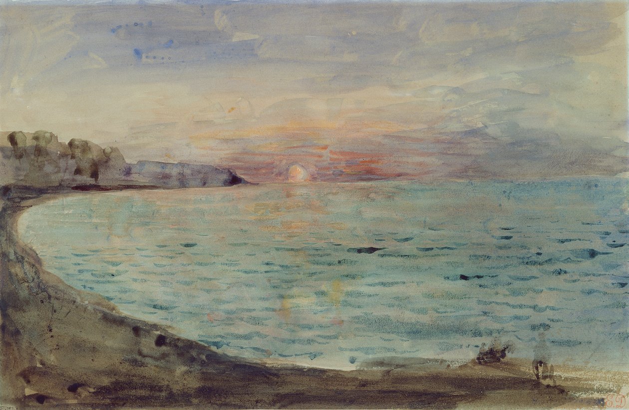 Sziklák Dieppe mellett, 1852-55 alkotó: Ferdinand Victor Eugene Delacroix