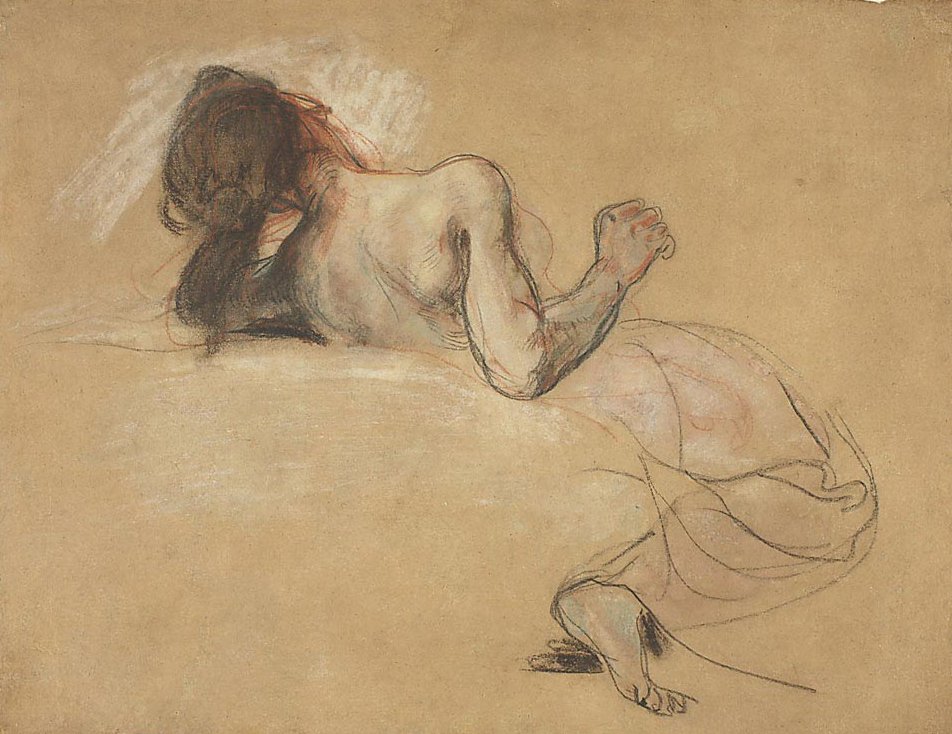 Guggoló nő alkotó: Ferdinand Victor Eugene Delacroix