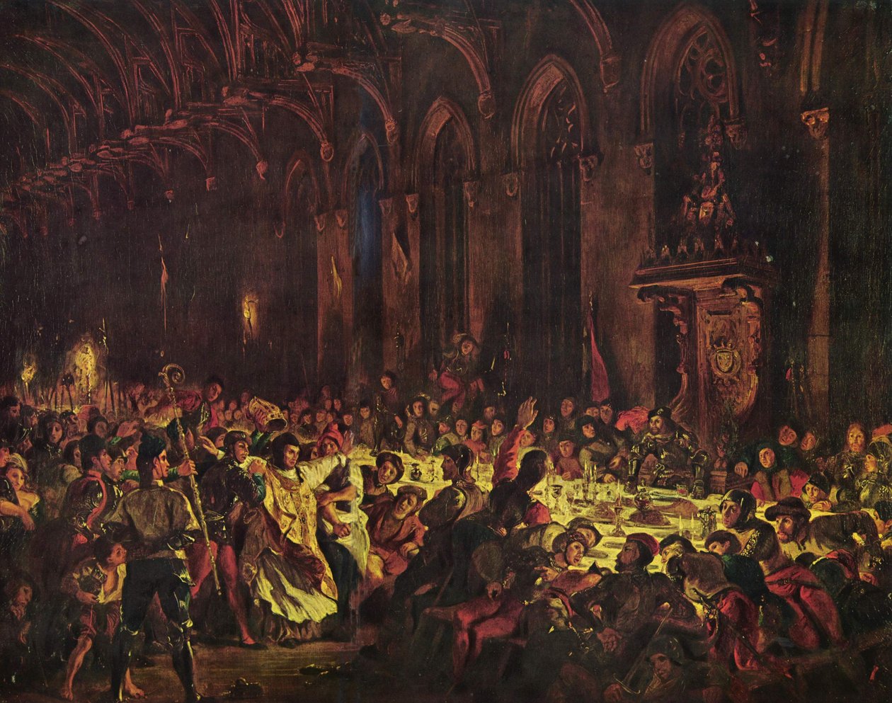 A liège -i püspök meggyilkolása alkotó: Ferdinand Victor Eugene Delacroix
