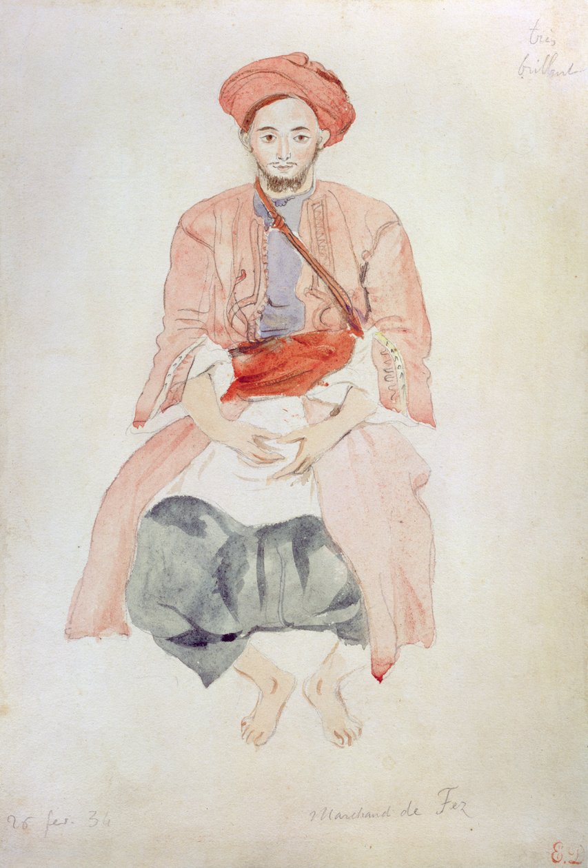 Fez eladó, 1834 alkotó: Ferdinand Victor Eugene Delacroix