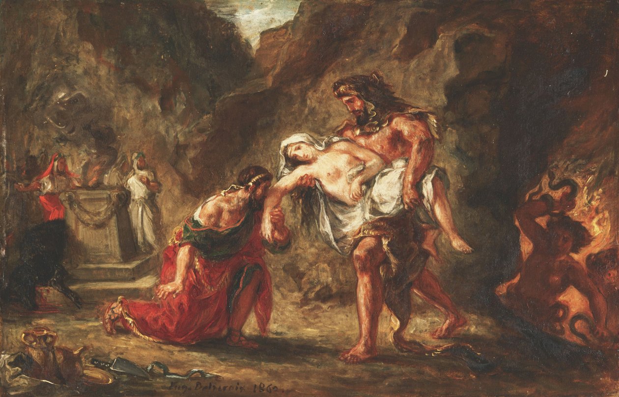 Herkules és Alcestis alkotó: Ferdinand Victor Eugene Delacroix