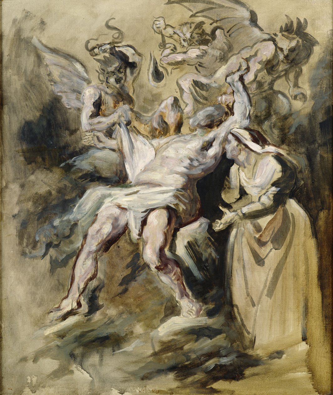 A démonok által gyötört munka alkotó: Ferdinand Victor Eugene Delacroix