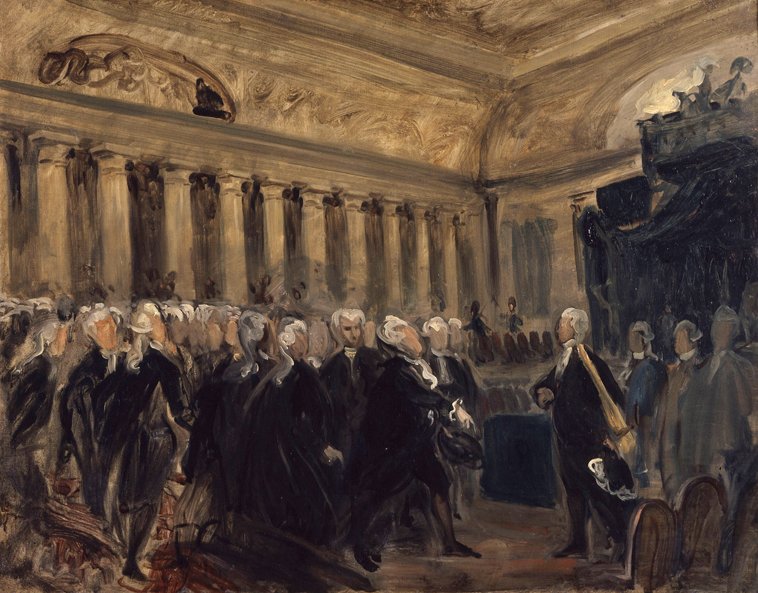 Mirabeau és Dreux-Brézé alkotó: Ferdinand Victor Eugene Delacroix
