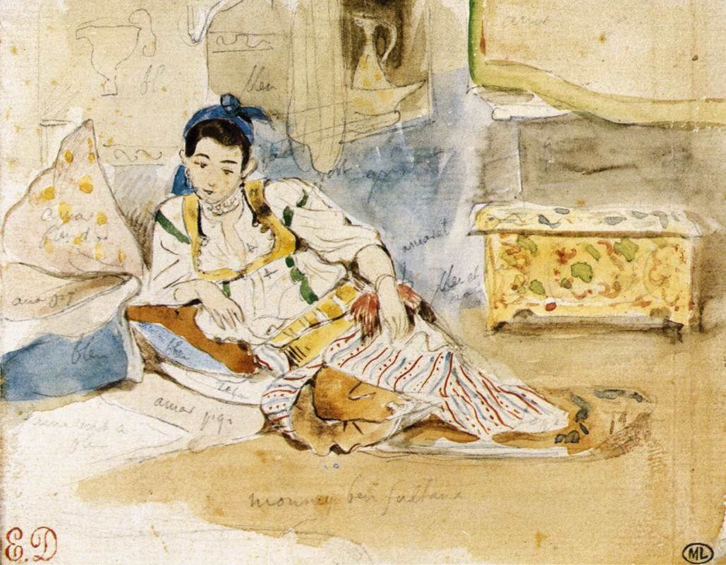 Mounay ben Sultan alkotó: Ferdinand Victor Eugene Delacroix
