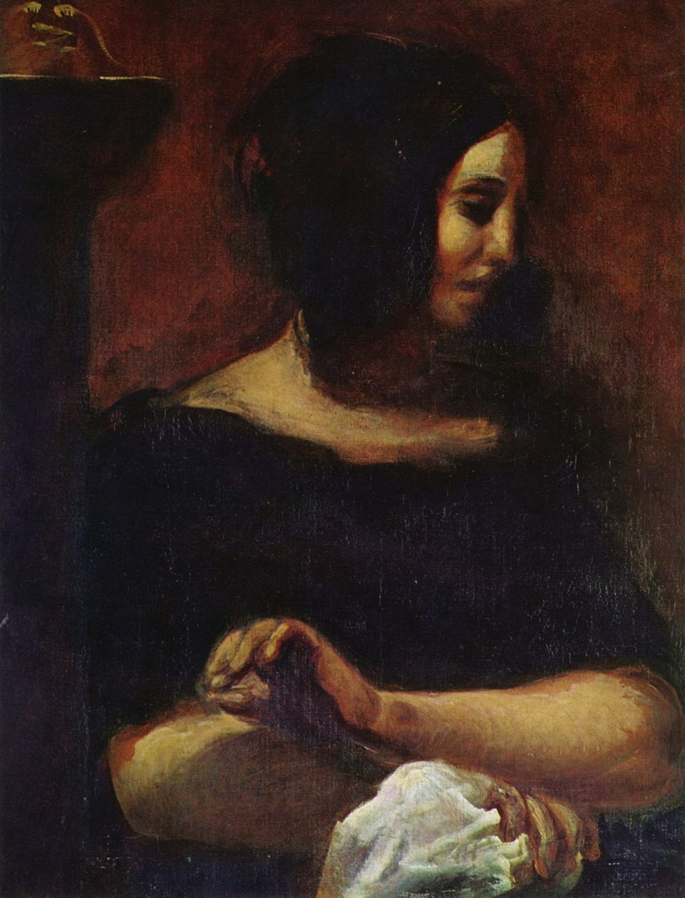 George Sand portréja alkotó: Ferdinand Victor Eugene Delacroix