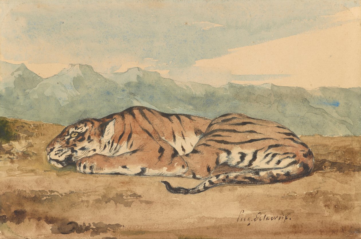 Királyi tigris alkotó: Ferdinand Victor Eugene Delacroix
