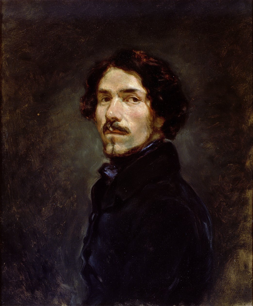 Önarckép, 1842 körül (lásd még: 50061) alkotó: Ferdinand Victor Eugene Delacroix