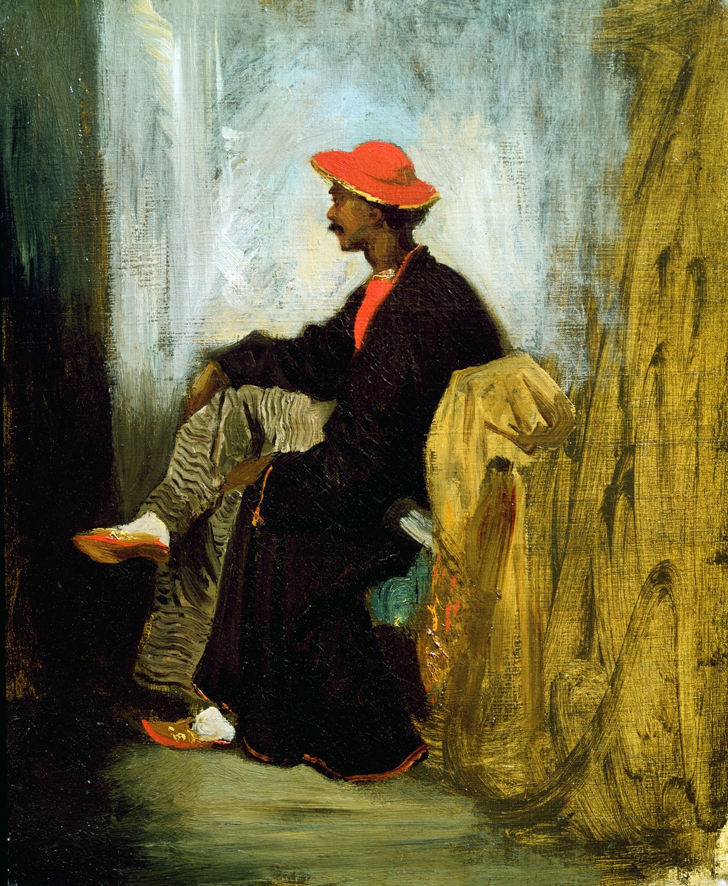 Tanulmány egy kalkuttai indiánról, 1823 alkotó: Ferdinand Victor Eugene Delacroix