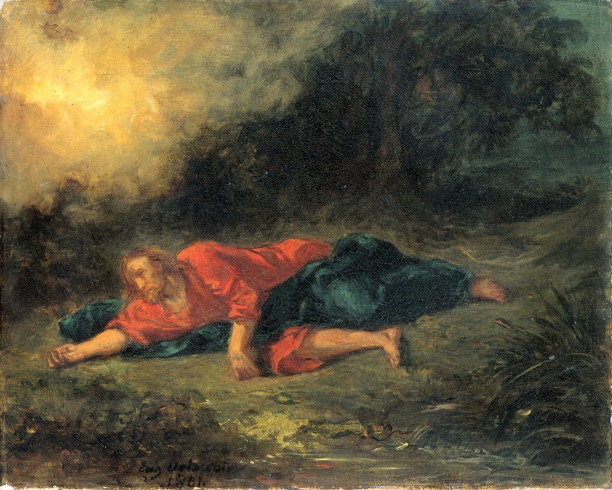 Az agónia a kertben alkotó: Ferdinand Victor Eugene Delacroix